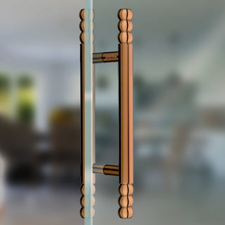 Plantex Heavy Duty Main Door Handle/14 Inches Door Handle for Main Door/Pull-Push Handle for Glass/Wooden Door- Pack of 1 (PVD Rose Gold) - 3 Years Warranty