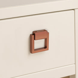Plantex Drawer Kadi/2 Inch Chest Handle for Drawer/Square Cabinet Kadi/Pull-Push Small Kadi for Home/Office Drawer - Pack of 1 (SH-358, Rose Gold)