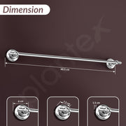 Plantex 304 Grade Stainless 24 inch Single Towel Rod/Towel Hanger for Bathroom/Towel Holder/Bathroom Accessories, Skyllo (Chrome)