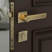 Plantex Door Lock for Home/Main Door Lock Set/Mortise Lock Set with Brass Lock Body & Cylinder - Pack of 1 (7133, Brass Antique & PVD Gold)