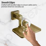 Plantex 304 Grade Stainless Steel Soap Dish/Bathroom Soap Holder/Wall Mounted Soap Holder/Bathroom Accessories - Splash (Antique)