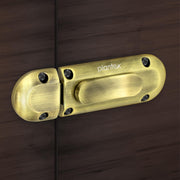 Plantex Door Stopper/Door Latch for Main Door/Baby Latch for Bathroom/Door Lock for Home and Office Doors - Pack of 2 (Brass Antique)