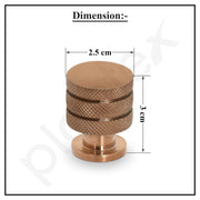 Plantex Knobs for Drawer/Drawer Knobs/Cabinet Knobs/Drawer knobs Handle/Pull-Push Knobs for Home/Office Drawers - Pack of 3 (Rose Gold)