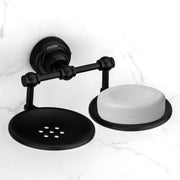 Plantex 304 Grade Stainless Steel Double Soap Holder Stand for Bathroom and Wash Basin/Bathroom Accessories - Skyllo (Black)