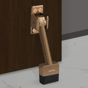 Plantex Door Stopper for Main Door/Stopper with Rubber Grip 5-Inch/Stoppers for Wooden Door - (Rose Gold)