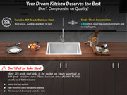 Plantex Guaranteed 304 Grade Stainless Steel Kitchen Sink/Sink For Kitchen with 7 Years of Warranty by Plantex/Single Bowl Sink with All Fittings & Drain Rack Included (Silver Matt - 30x18 Inches)
