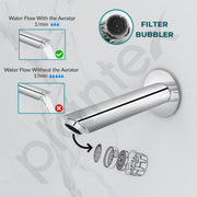 Plantex Bath Tub Spout with Wall Flange/Single Lever Spout/High Flow Tap for Bathroom/Kitchen-7 Year Warranty by Plantex (BAL-521-Chrome)