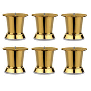 Plantex Heavy Duty Stainless Steel 3 inch Sofa Leg/Bed Furniture Leg Pair for Home Furnitures/Furniture Sofa Legs for Table/Sofa Support Legs/Sofa Furniture Leg (Golden) Set of 6 Pcs