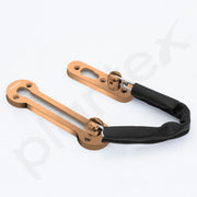 Plantex Door Chain Lock for Main Door/Door Safety Chain/Door Chain Latch/Door Lock for Kids Safety/Chain Lock for Door with Rubber Grip - Pack of 3 (Rose Gold)