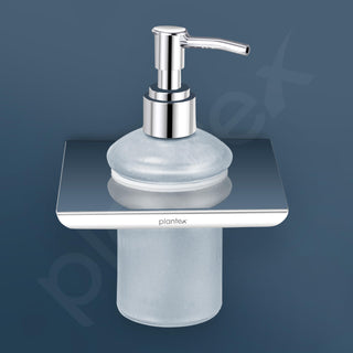 Plantex Stainless Steel and ABS Liquid/Handwash/Soap Dispenser for Hospitals, Hotels, Restaurants, Offices & Bathroom - Wall Mount (Chrome)