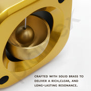Plantex Dopamine Door Bell for Home/Square Door Chime with Brass Bell/Temple & Meditation Bell for Positive Energy & Home DÃƒÂ©cor - Pack of 1 (DTK-292 - Gold)