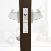 Plantex Heavy Duty Door Lock for Bathroom/Mortise Keyless Door Lock for Home/Store Room/Balcony/Office with Baby Latch (7090 ÃƒÂ¢Ã¢â€šÂ¬Ã¢â‚¬Å“ Satin White & Chrome Finish)