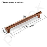 Plantex Main Door Handle/Stainless Steel & Aluminium Door Handle/450mm Pull-Push Handle for Home/Office/Hotel - Pack of 1 (DTMD-411, Rose Gold)