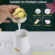 Plantex Ceramic Bathroom Set - Soap Holder for Bathroom/Liquid Soap Dispenser/Tumbler Holder/Toothbrush Holder/Handwash Dispenser - 3 Pcs Set