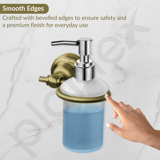 Plantex 304 Grade Stainless Steel Liquid Soap Dispenser/Shampoo Dispenser/Hand Wash Dispenser/Bathroom Accessories - Skyllo (Antique)
