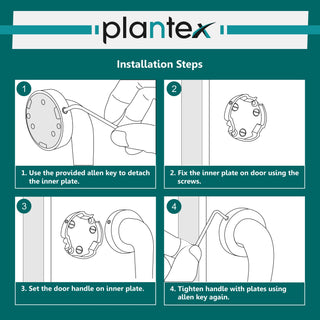 Plantex Polo 14-IInch Pull Handle For Glass/Wooden And Metal Doors (Rich Rose Gold Finish - Big)