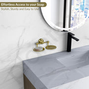 Plantex 304 Grade Stainless Steel Double Soap Holder Stand for Bathroom and Wash Basin/Bathroom Accessories - Skyllo (Antique)
