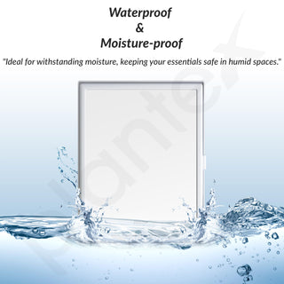 Plantex Acrylonitrile Butadiene Styrene Durable Bathroom Cabinet with Mirror/Premium Multipurpose Bathroom Mirror with Storage/Mirror with Shelf (14X18 Inch-White)