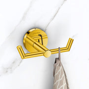 Plantex 304 Grade Stainless Steel Bathroom Hooks for Hanging Towel and Clothes in Bathroom/Washroom - Oreo (Gold)