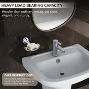 Plantex Soap Holder for Bathroom/Pure Brass Single Soap Dish/soap Stand/Soap Bar/Soap Case/Bathroom Accessories - Pack of 1 (APS-EFL-06, Chrome)