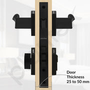 Plantex Premium Door Lock with 3 Years of Warranty/Main Door Lock for Home/Mortise Locks for Door - (PT-002- Black)