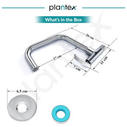 Plantex Pure Brass Sink tap for Kitchen Basin/Kitchen Tap with Brass Wall Flange and Water Saving Nozzle/Tap for Wash Basin/Kitchen Faucet-(ZUR-1508-Chrome)