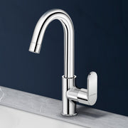 Plantex Pure Brass Kitchen Sink Tap with Water Saving Aerator/Sink Tap for Kitchen Basin with Brass Wall Flange and Teflon Tape-7 Year Warranty (ORN-212-Chrome)