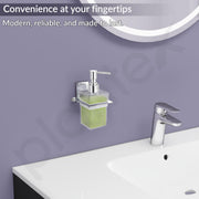 Plantex Liquid Soap Dispenser for Bathroom/304 Grade Stainless Steel Shampoo Dispenser/Handwash Dispenser/Bathroom Accessories - (Chrome)