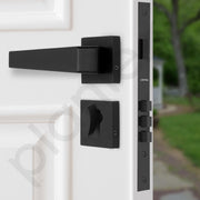 Plantex Triple Security Door Lock for Home/Main Door Lock Set with 3 Years of Warranty/Mortise Lock for Door with Brass Lock Body & Cylinder (PT-004- Black)