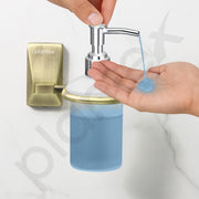 Plantex 304 Grade Stainless Steel Liquid Soap Dispenser/Shampoo Dispenser/Hand Wash Dispenser for Bathroom - Crystal (Brass Antique)