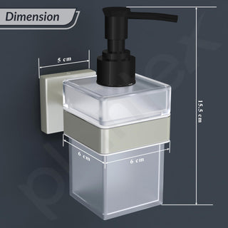 Plantex Stainless Steel Liquid Soap Dispenser for Bathroom/Liquid Shampoo Dispenser/Hand wash Dispenser/Bathroom Accessories - Pack of 1, Aqua (Satin)