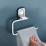 Plantex 304 Grade Stainless Steel Wash Basin Towel Holder/Hand Napkin Hanger/Towel Ring for Kitchen/Bathroom Accessories - Cute (Chrome)