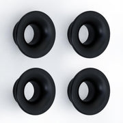 Plantex Knobs for Drawers/Drawer Knobs/Round Knob for Cabinets/Pull-Push Knob for Kitchen/Bedroom Drawer - Pack of 4 (Black)