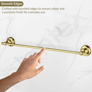 Plantex 304 Grade Stainless Steel 24 inch Towel Hanger for Bathroom/Towel Rod/Holder/Bar/Bathroom Accessories - Skyllo (Antique)
