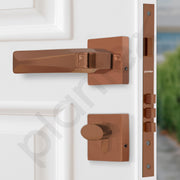 Plantex Premium Mortise Lock with 3 Years of Warranty/Main Door Lock Set for Home/Door Locks (PT-013, Rose Gold)
