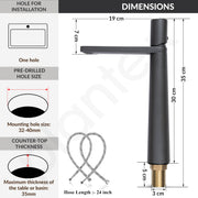 Plantex Pure Brass Basin Mixer/Pillar Tap for Wash Basin/Water Tap for Wash Basin/Tap for Wash Basin- (7880-Grey)