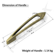 Plantex Door Handle/15 Inch Main Door Handle/Handle for Wooden Door/Pull-Push Door Handle/Door Accessories (Pack of 1, Brass Antique) Pull Handle