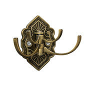 Plantex Antique Robe Hook/Cloth-Towel Hanger/Door Hanger Hook/wall hangers for clothes/robe hooks for bathroom accessories - (Brass-Zinc)