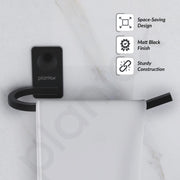 Plantex Metro Platinum Stainless Steel Napkin Ring/Towel Ring/Napkin Holder/Bathroom Accessories - Pack of 1 (Black)