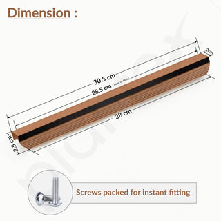 Plantex Cabinet Handle/288mm Handle for Cabinet/Door Pull-Push Handle for Home/Office - Pack of 1 (Rose Gold)
