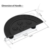 Plantex 6 Inch Main Door Handle/Aluminium Door Handle/Pull-Push Door Handle/Door Accessories (Pack of 1, Black)