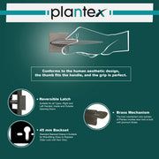 Plantex Door Lock for Home/Main Door Lock Set with 3 Years of Warranty Mortise Lock for Door with Brass Lock Body & Cylinder(7083-Satin Black)