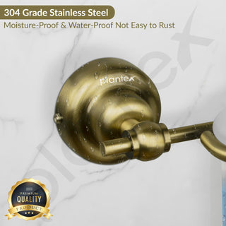 Plantex 304 Grade Stainless Steel Liquid Soap Dispenser/Shampoo Dispenser/Hand Wash Dispenser/Bathroom Accessories - Skyllo (Antique)