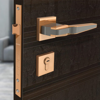 Plantex Heavy Duty -Mortise Door Lock/Door Lock for Main Door/Bedroom/Home/Office/Hotel-3 Brass Keys (7064 - PVD-Choco & Satin Black Matt)