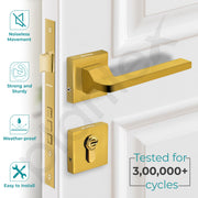 Plantex Mortise Door Lock with 3 Years of Warranty/Main Door Lock for Home/Office/Hotel - Gold Finish (605-PVD Gold)