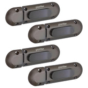 Plantex Door Stopper/Door Latch for Main Door/Baby Latch for Bathroom/Door Lock for Home and Office Doors - Pack of 4 (Satin Black)