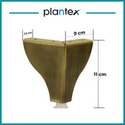 Plantex Heavy Duty Stainless Steel 4 inch Sofa Leg/Bed Furniture Leg Pair for Home/Furniture Sofa Legs for Table/Sofa Support Legs/Sofa Furniture Leg (Brass Antique) Set of 4 Pcs