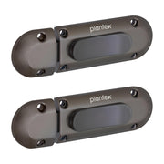 Plantex Door Stopper/Door Latch for Main Door/Baby Latch for Bathroom/Door Lock for Home and Office Doors - Pack of 2 (Satin Black)