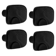 Plantex Knobs for Drawers/Drawer Knobs/Rectangle Knob for Cabinets/Pull-Push Knob for Kitchen/Bedroom/Drawer - Pack of 4 (DC-Black & Z-Black)
