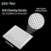 Plantex Brass Concealed Body High Flow Diverter Full Set with  6 x 6 inch  Overhead Shower and Bath Tub Spout/Bathroom Shower Set -- Combo (Chrome)